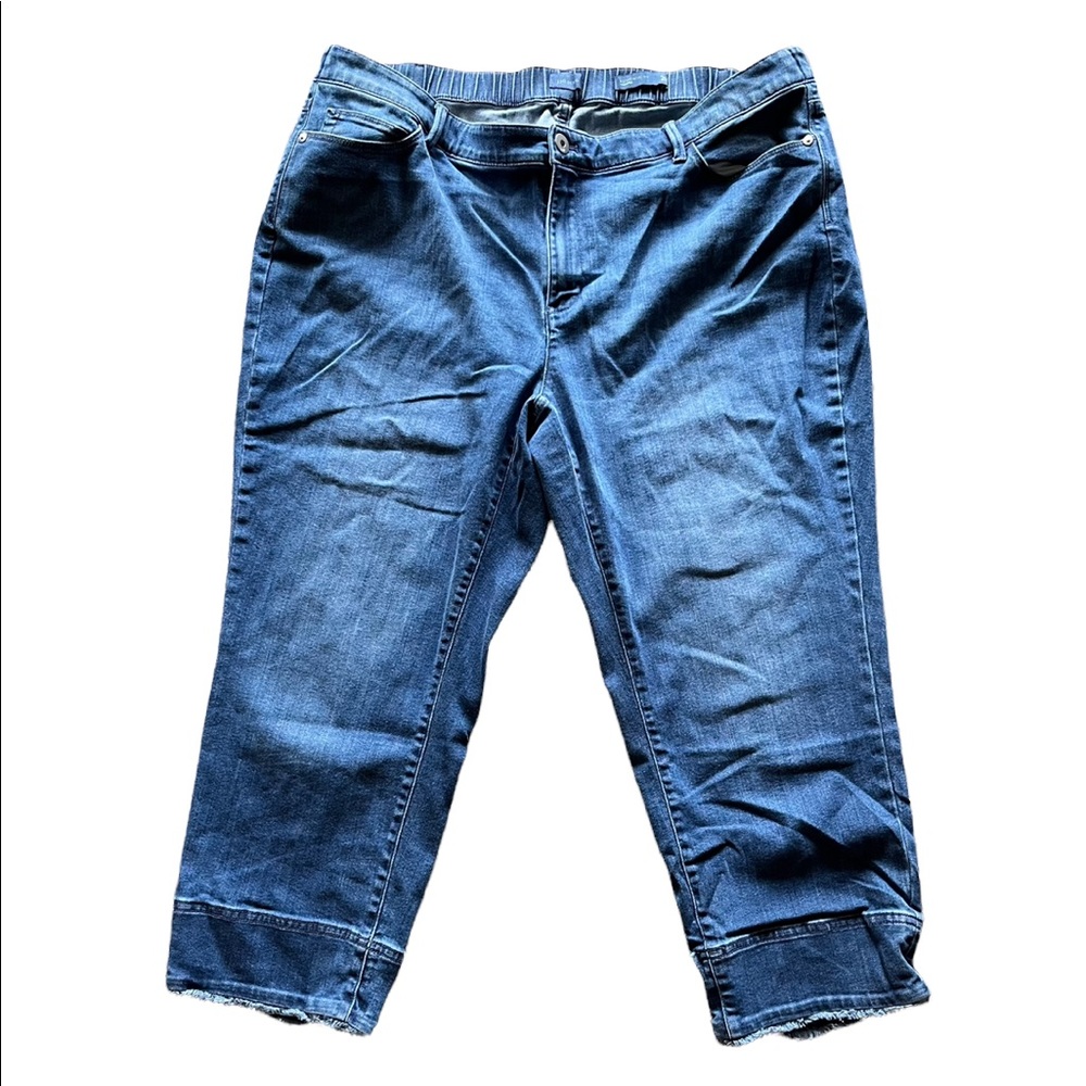 J. Jill Denim Authentic Fit Cropped Jean w/ Stretchy Waist Women’s Sz 20W